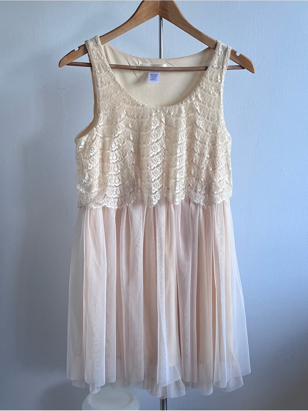 Urban Outfitters Cream Babydoll Dress